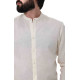 Long Sleeve Chinese Collar Linen Shirt